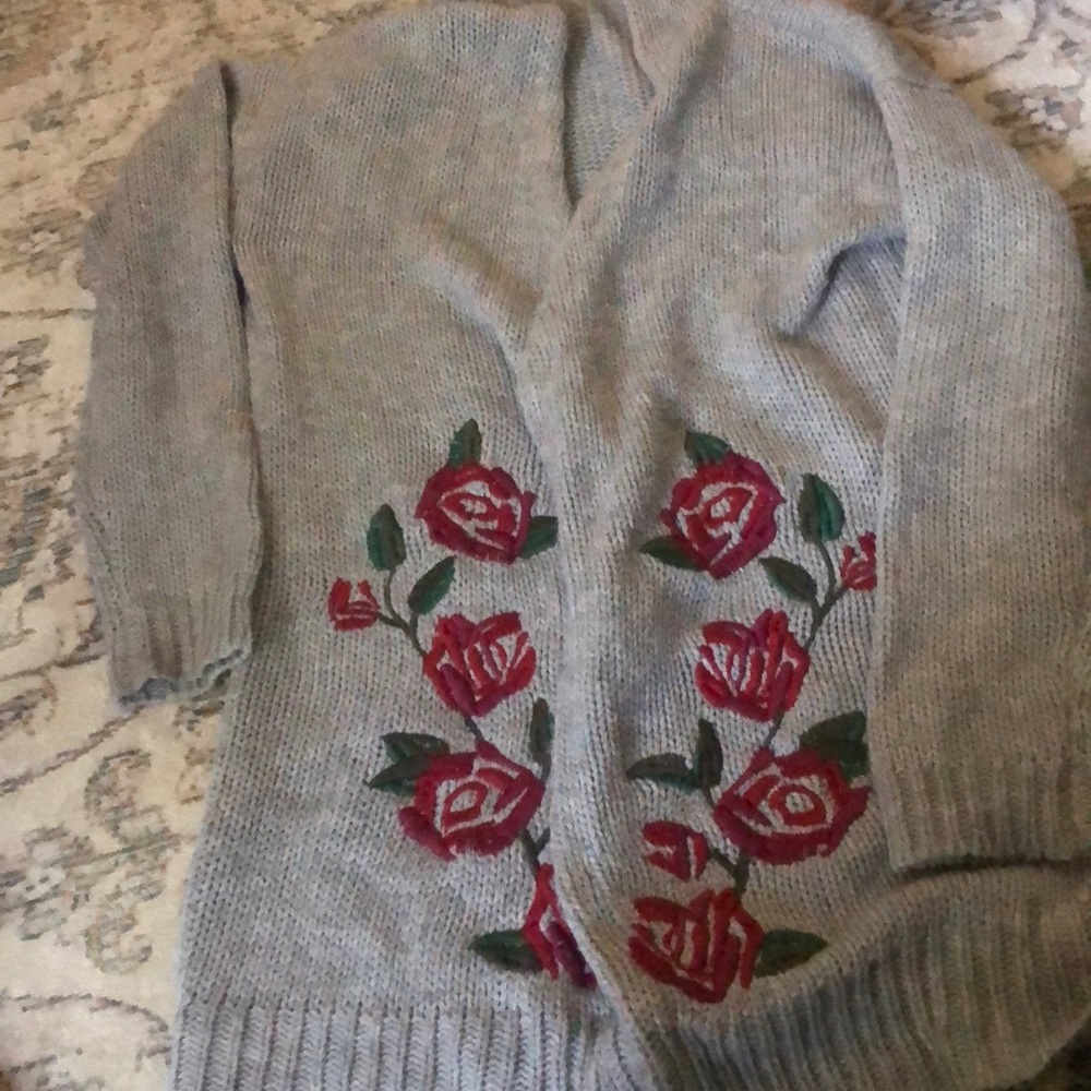 Grey cardigan